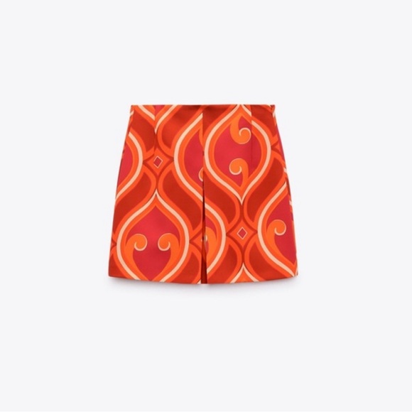 Zara NWT geometric skirt size- small - Picture 2 of 3